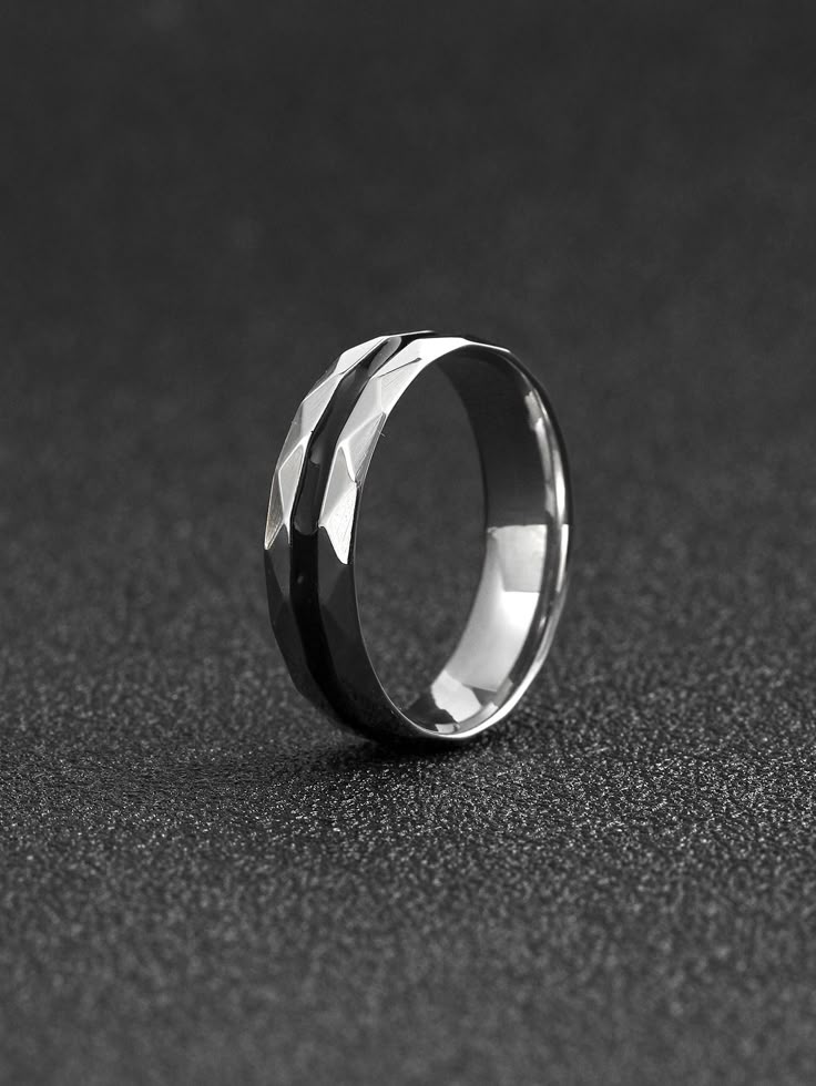 Two-Tone Textured Ring